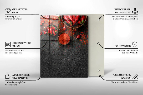 Tocător de bucătărie Textura de marmură cu aur