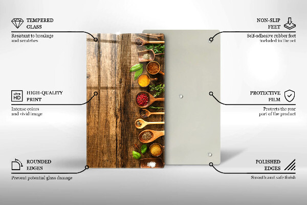 Tocător de bucătărie Linguri de lemn de condimente