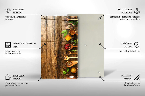 Tocător de bucătărie Linguri de lemn de condimente