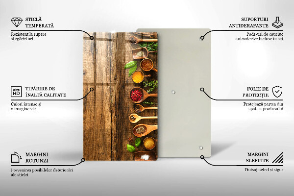 Tocător de bucătărie Linguri de lemn de condimente