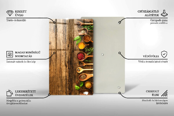 Tocător de bucătărie Linguri de lemn de condimente