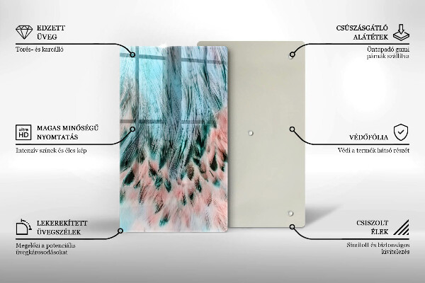 Tocător de bucătărie Pene de pasăre Boho