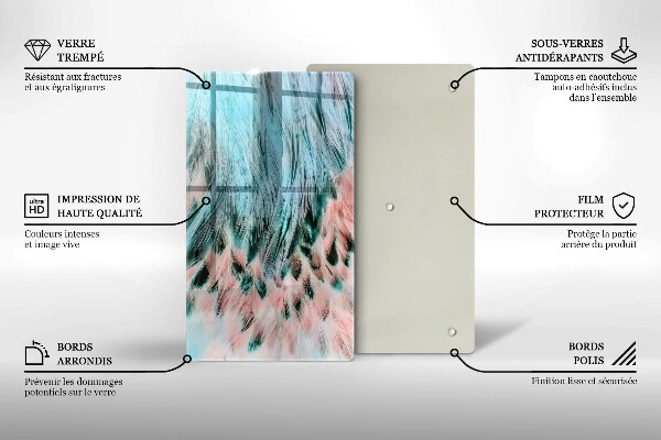 Tocător de bucătărie Pene de pasăre Boho