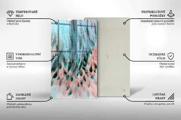 Tocător de bucătărie Pene de pasăre Boho