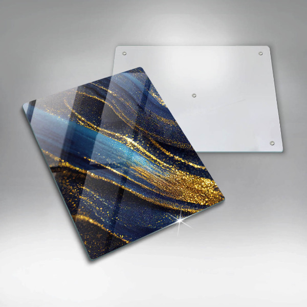 Tocător din sticlă Abstracție bleumarin