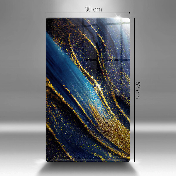 Tocător din sticlă Abstracție bleumarin