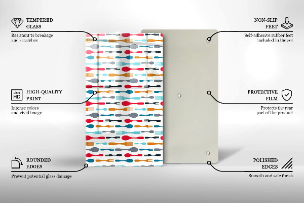 Tocător din sticlă Ilustrație cu lingură