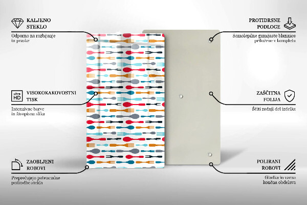 Tocător din sticlă Ilustrație cu lingură