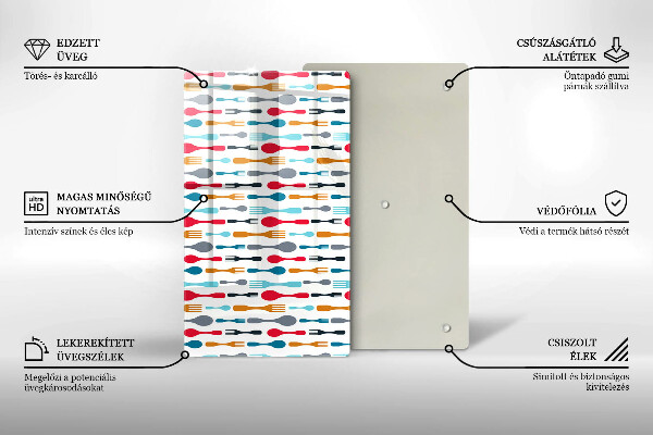 Tocător din sticlă Ilustrație cu lingură