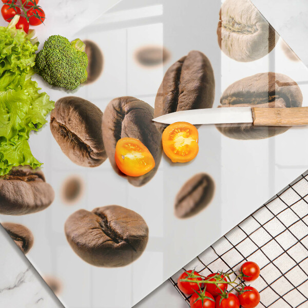 Tocător din sticlă Boabe de cafea