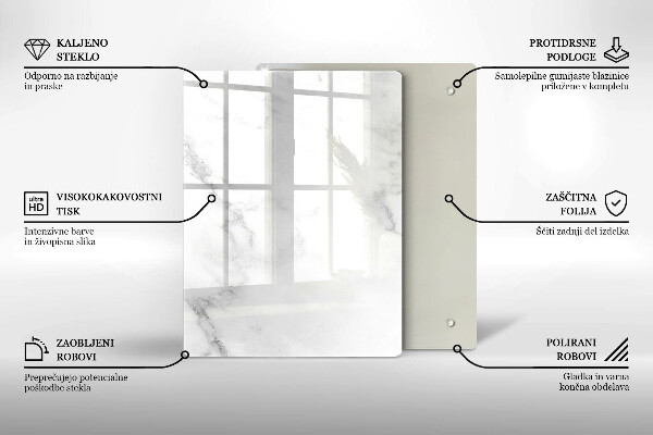 Tocător din sticlă Boabe de cafea