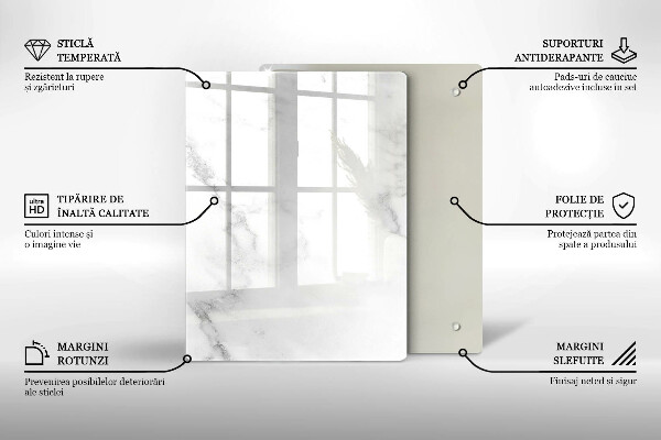 Tocător din sticlă Boabe de cafea