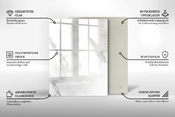 Tocător din sticlă Boabe de cafea