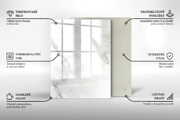 Tocător din sticlă Boabe de cafea