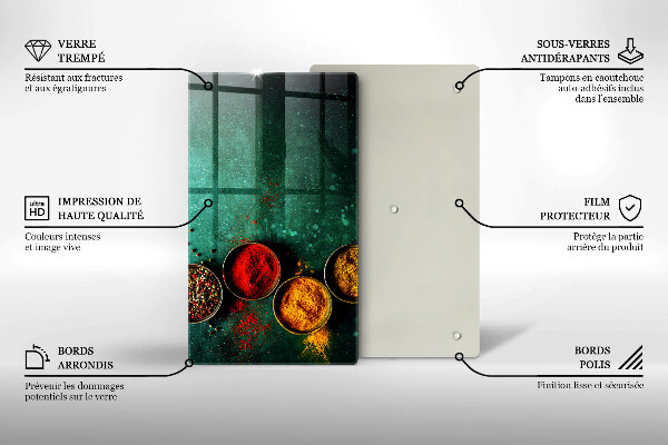 Tocător din sticlă Condimente orientale