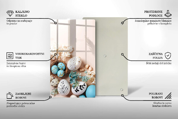 Tocător din sticlă Decoratiuni de Paste