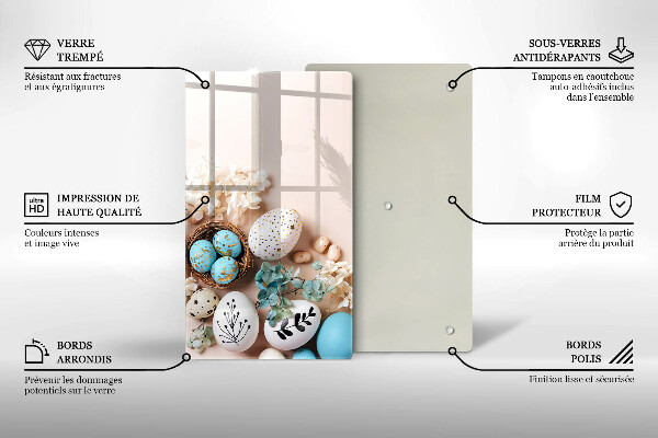 Tocător din sticlă Decoratiuni de Paste