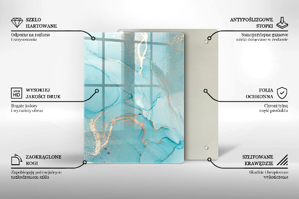 Tocător din sticlă Decoratiuni de Paste