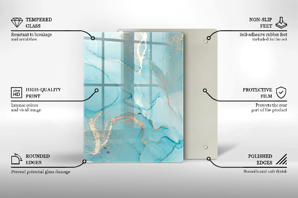 Tocător din sticlă Decoratiuni de Paste