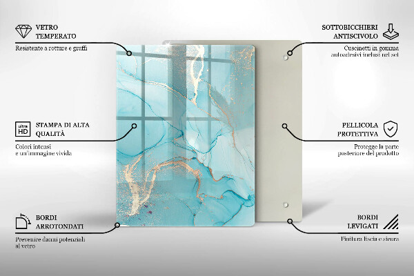 Tocător din sticlă Decoratiuni de Paste