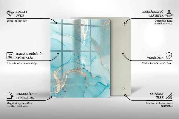 Tocător din sticlă Decoratiuni de Paste