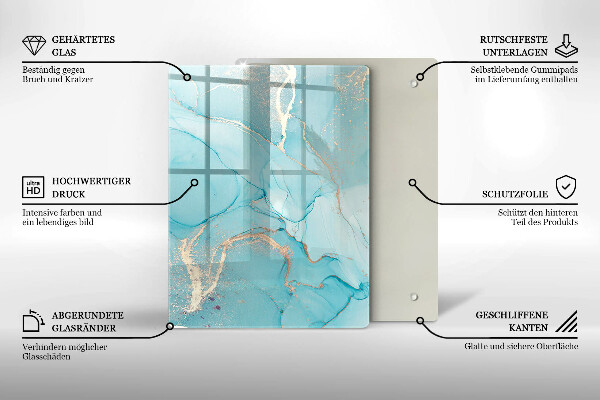 Tocător din sticlă Decoratiuni de Paste