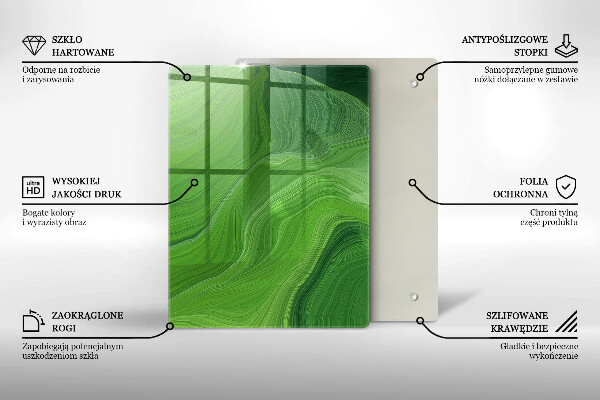 Tocător din sticlă Cristale de sare