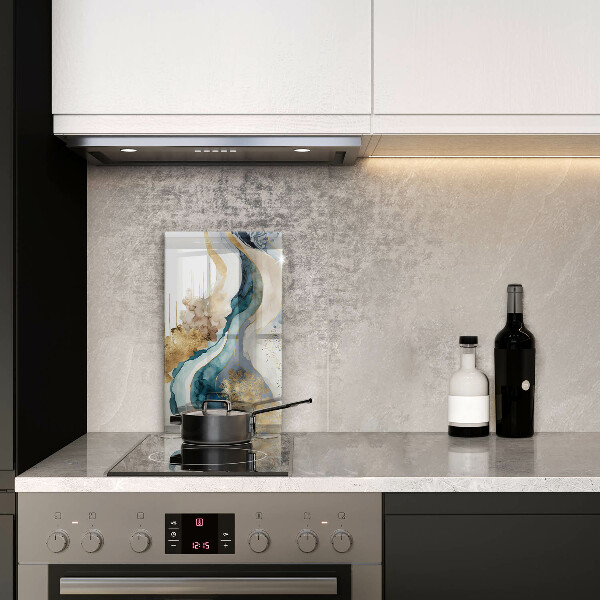 Tocător din sticlă Marmură colorată