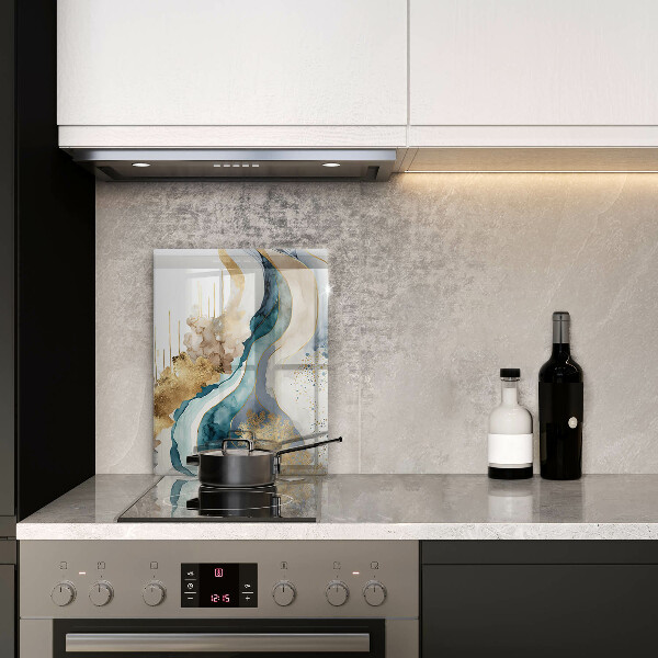 Tocător din sticlă Marmură colorată