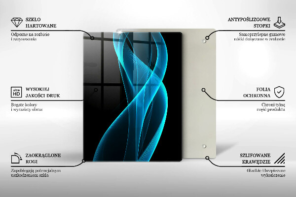Tocător din sticlă Prim-plan cu cireșe