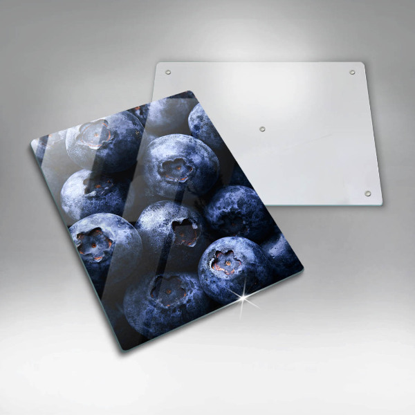 Tocător din sticlă Prim-plan cu fructe de padure