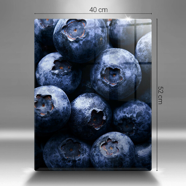 Tocător din sticlă Prim-plan cu fructe de padure