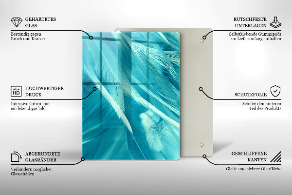 Tocător din sticlă Prim-plan cu fructe de padure