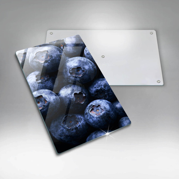 Tocător din sticlă Prim-plan cu fructe de padure