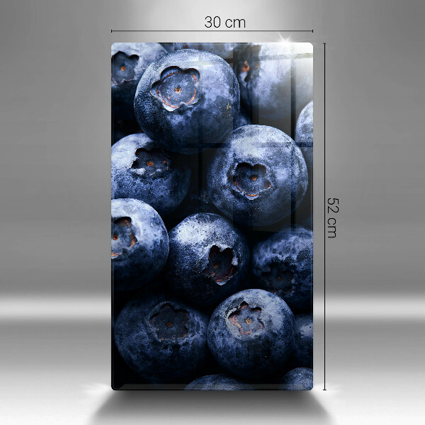 Tocător din sticlă Prim-plan cu fructe de padure