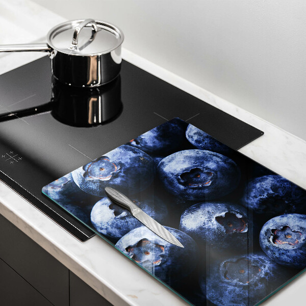 Tocător din sticlă Prim-plan cu fructe de padure