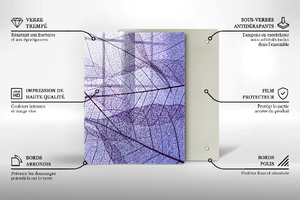 Tocător din sticlă Legume și condimente