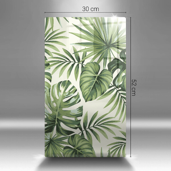 Tocător de bucătărie Ilustrație cu frunze de monstera