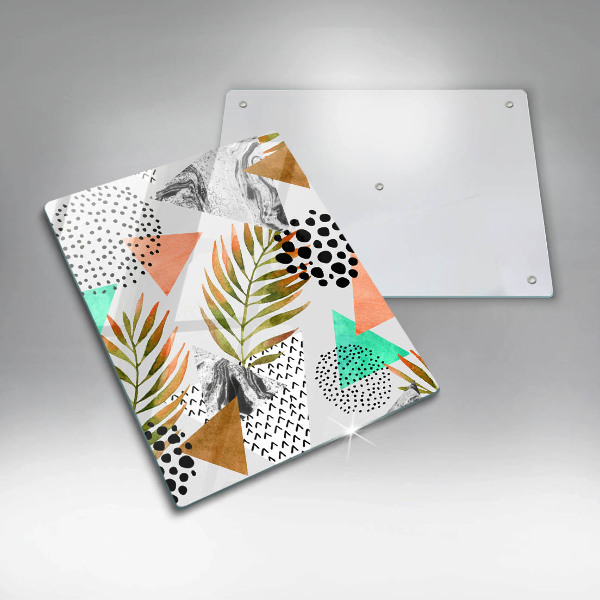 Tocător de bucătărie Model de frunze Boho