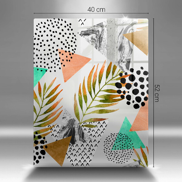 Tocător de bucătărie Model de frunze Boho