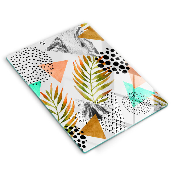 Tocător de bucătărie Model de frunze Boho