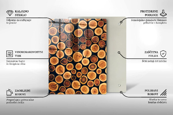 Tocător de bucătărie Model de frunze Boho