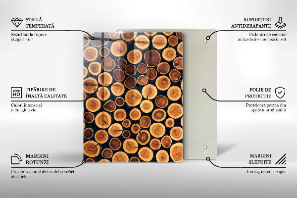 Tocător de bucătărie Model de frunze Boho