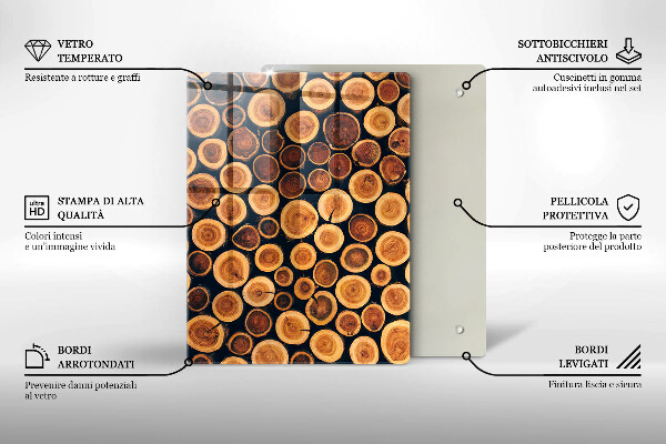 Tocător de bucătărie Model de frunze Boho