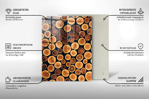 Tocător de bucătărie Model de frunze Boho
