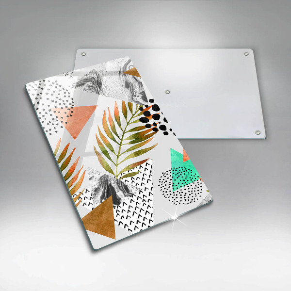 Tocător de bucătărie Model de frunze Boho