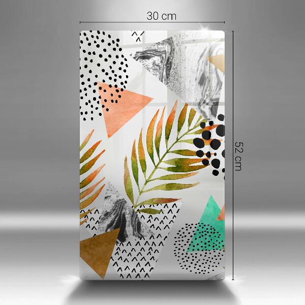 Tocător de bucătărie Model de frunze Boho