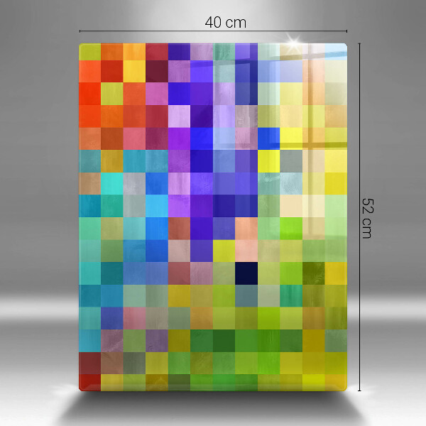 Tocător de bucătărie Pătrate de pixeli colorate