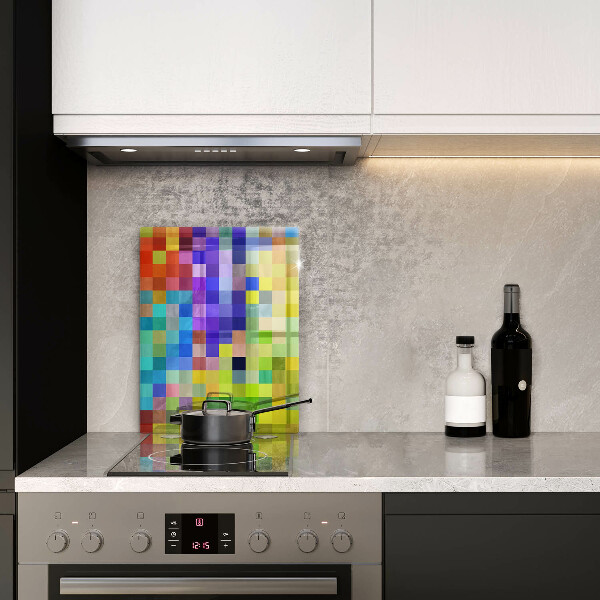 Tocător de bucătărie Pătrate de pixeli colorate