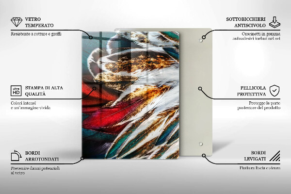 Tocător de bucătărie Abstracție colorată